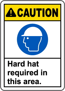 Hard Hat Required In This Area Sign