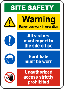 Construction Site Safety Sign
