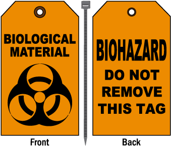 Biological Material Do Not Remove Tag