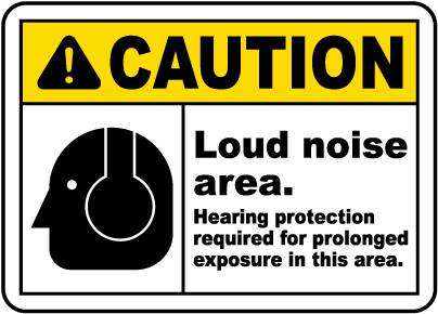 Hearing Protection Required Sign