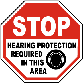 Hearing Protection Required Sign