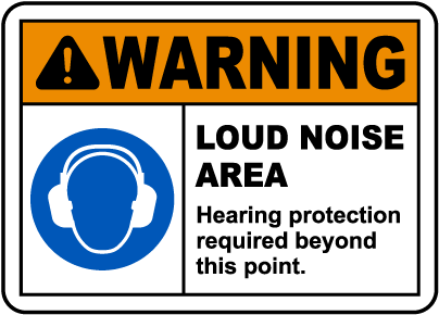 Hearing Protection Required Sign
