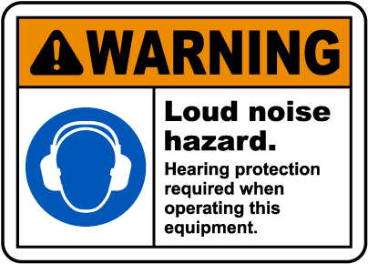Hearing Protection Required Sign