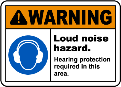 Hearing Protection Required Sign