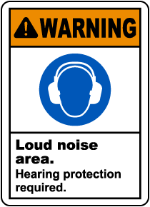 Hearing Protection Required Sign