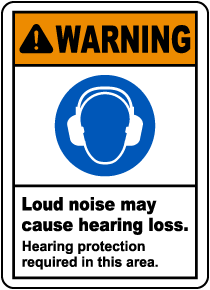 Hearing Protection Required Sign