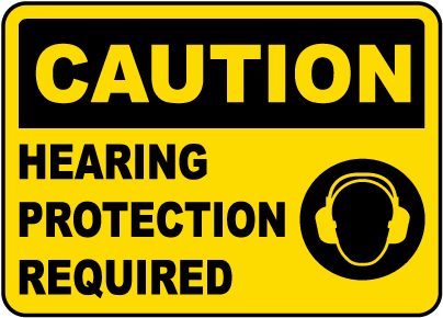 Hearing Protection Required Sign