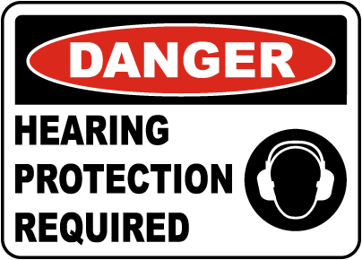 Hearing Protection Required Sign