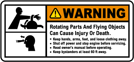 Rotating Parts and Flying Objects Label