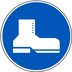Wear Foot Protection Label