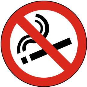 No Smoking Floor Sign