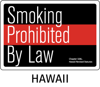 Hawaii No Smoking Sign
