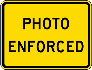 Photo Enforced Sign