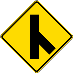Side Road Sign