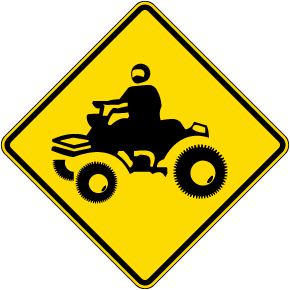 All Terrain Vehicle Sign