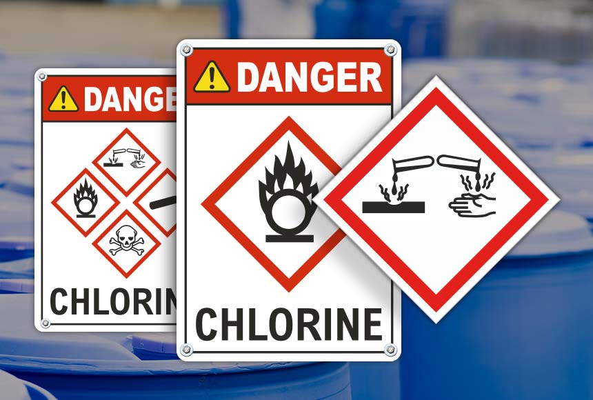 Chlorine GHS Signs