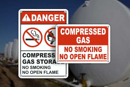 Compressed Gas Signs