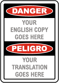 Bilingual OSHA Sign