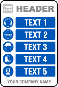 PPE Sign — 5 Images