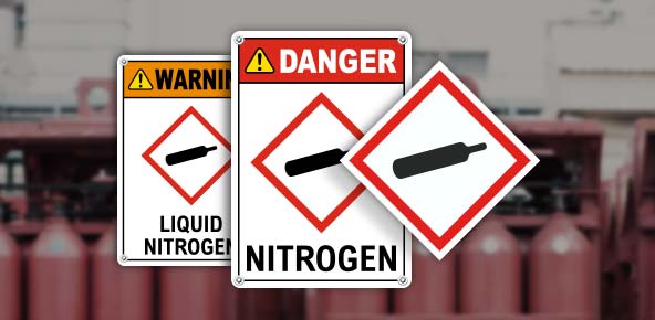 Nitrogen GHS Signs