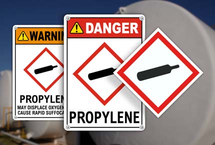 Propylene GHS Signs