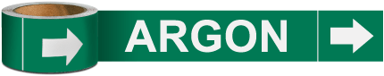 Argon Label on a Roll