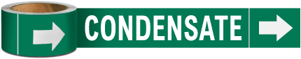 Condensate Pipe Marker on a Roll