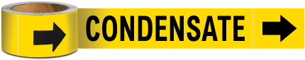Condensate Pipe Marker on a Roll
