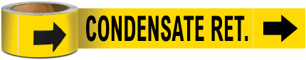Condensate Ret. Pipe Marker on a Roll