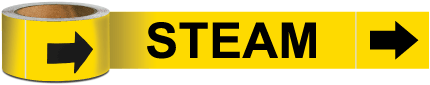 Steam Pipe Marker on a Roll