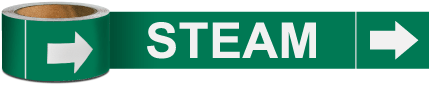 Steam Pipe Marker on a Roll