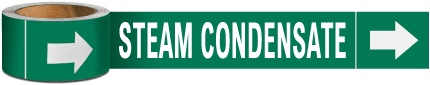 Steam Condensate Pipe Marker on a Roll