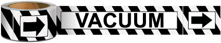 Vacuum Pipe Marker on a Roll