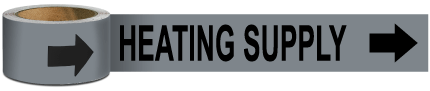 Heating Supply Pipe Marker on a Roll