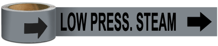 Low Press. Steam Pipe Marker on a Roll