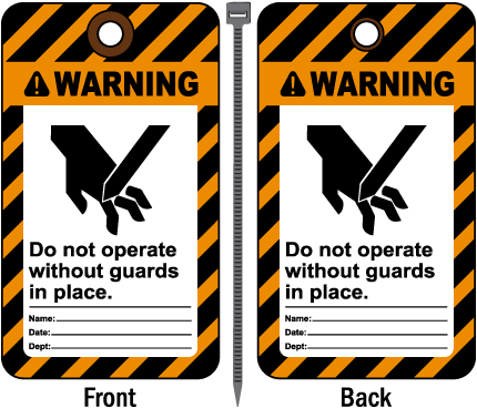 Warning Do Not Operate Without Tag