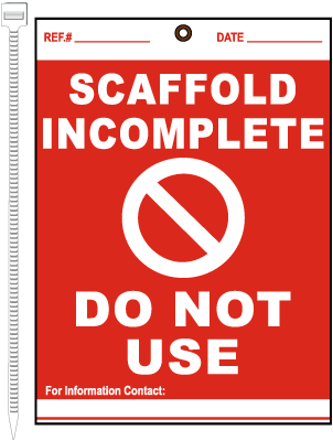 Scaffold Incomplete Do Not Use Tag