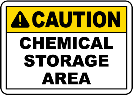 Maryland Chemical Storage Sign