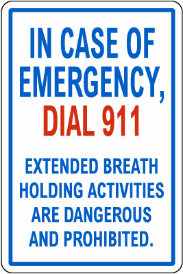 In Case Of Emergency Dial 911 Pool Sign