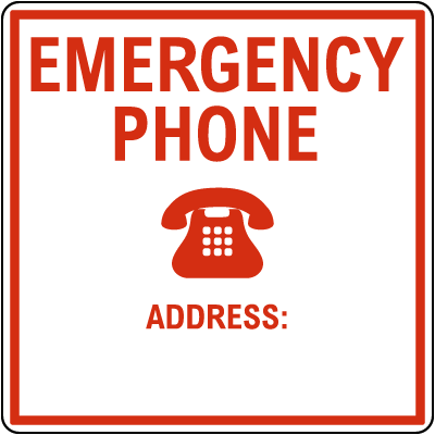 Emergency Phone Sign