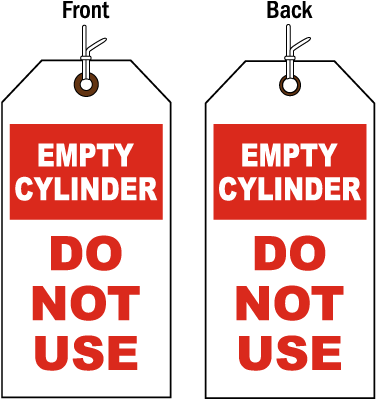Empty Cylinder Status Tag