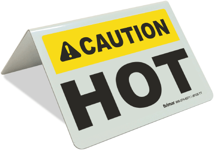 Caution Hot Tent Sign