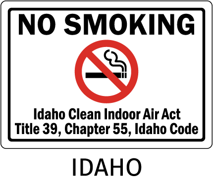 Idaho No Smoking Sign
