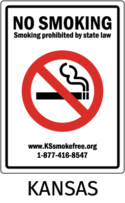 Kansas No Smoking Sign