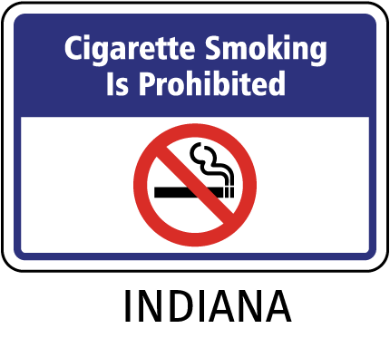 Indiana No Smoking Sign
