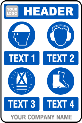PPE Sign — 4 Images