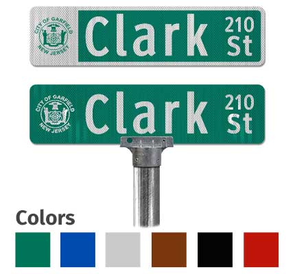 Flat Blade Sign with Image Upload and Street Number