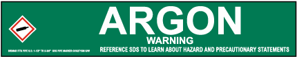 Argon Pipe Label