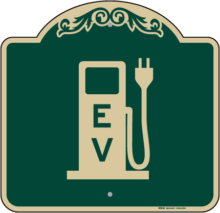 Electric Car Charging Station Sign