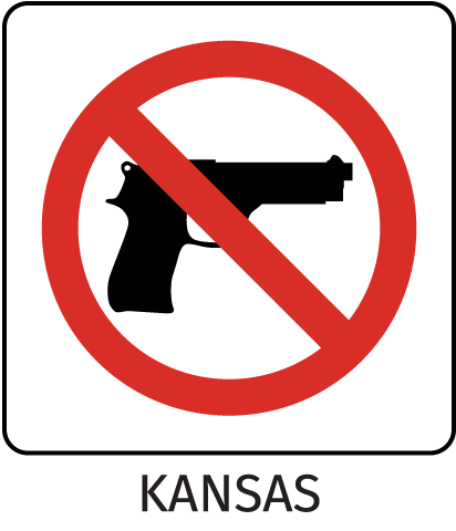 Kansas Firearms Prohibited Sign